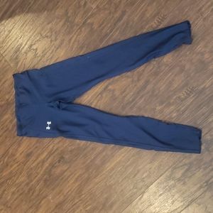 Under Armour navy blue running leggings